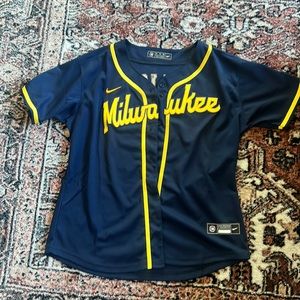 Milwaukee Brewers Yelich Jersey Blue - Kids XXL